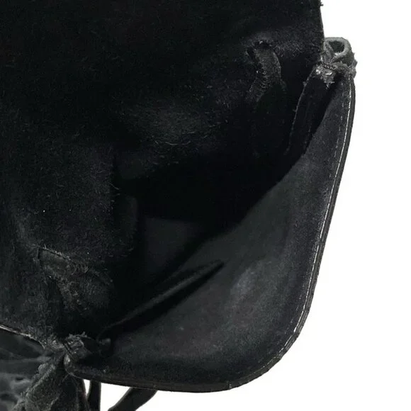 Saint Laurent Paris Shoulder Bag Anita Black Fringe - Picture 7 of 15